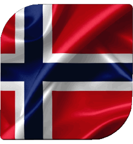 Carré Norvège Europe Drapeaux 