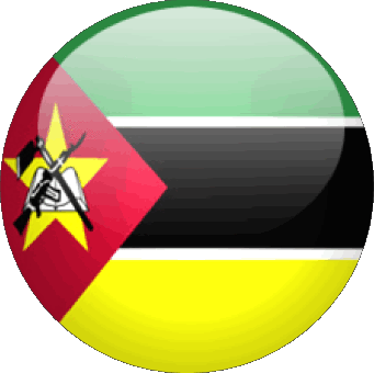 Rond Mozambique Africa Flags 