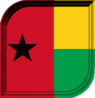 Carré Guinée Bissau Afrique Drapeaux 
