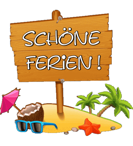 22 Sfondo trasparente Schöne Ferien Tedesco Messagi 