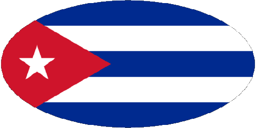Ovale 01 Cuba America Bandiere 