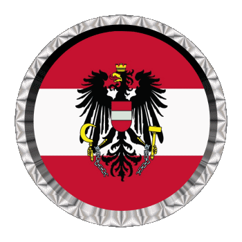 Round - Rings Austria Europe Flags 