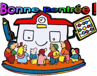 07 Fond Transparent Bonne Rentrée Français Messages 