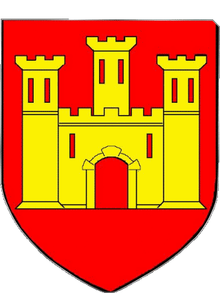 Blazon-Blazon SAVERDUN 09 Departments - Cities France Flags 