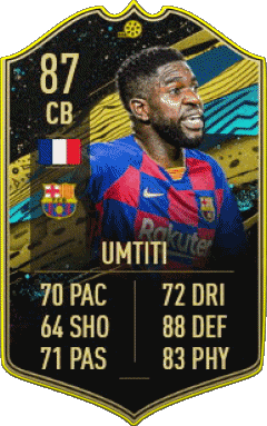 Samuel Umtiti Francia F I F A - Jugadores  cartas Vídeo Juegos Multimedia 