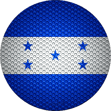 Tondo Honduras America Bandiere 