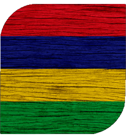 Square Mauritius Africa Flags 
