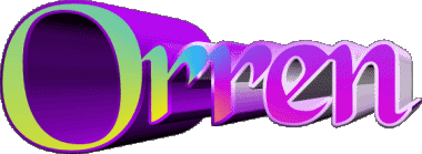 Orren O MASCULINO - UK - USA - IRL - AUS - NZ Nombre 