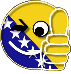 Smiley - OK Bosnie Herzegovine Europe Drapeaux 