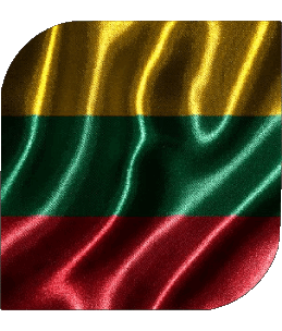 Quadrato Lituania Europa Bandiere 