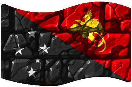 Rectangle Papouasie-Nouvelle-Guinée Océanie Drapeaux 