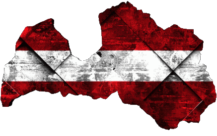 Map Latvia Europe Flags 