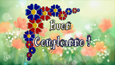 001 Fond Animé Floreale Buon Compleanno Italien Messages 