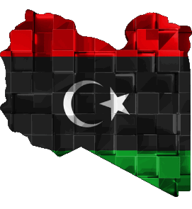 Map Libya Africa Flags 