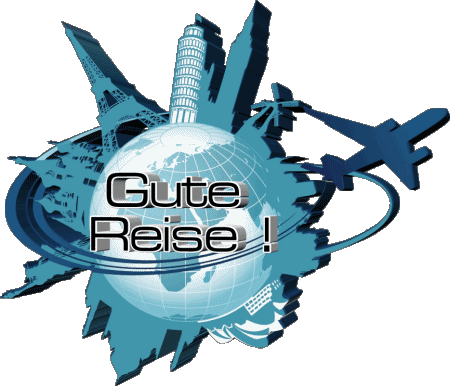 03 Transparent Background Gute Reise German Messages 