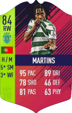 Gelson Dany Batalha Martins Portugal F I F A - Card Players Video Games Multi Media 