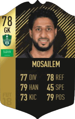 Yasser Al Mosailem Arabia Saudita F I F A - Giocatori carte Videogiochi Multimedia 