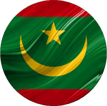 Ronda Mauritania África Banderas 