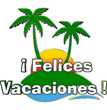 01 Transparenter Hintergrund Felices Vacaciones Spanisch Nachrichten 