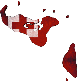 Karte Tonga Ozeanien Fahnen 
