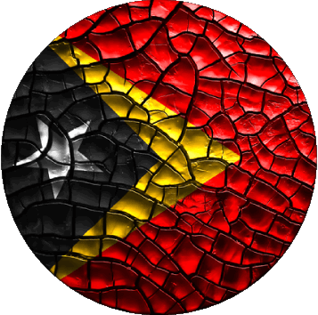 Tondo Timor Est Asia Bandiere 