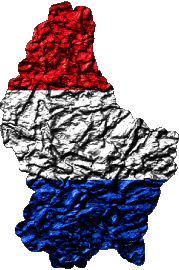Mapa Luxemburgo Europa Banderas 