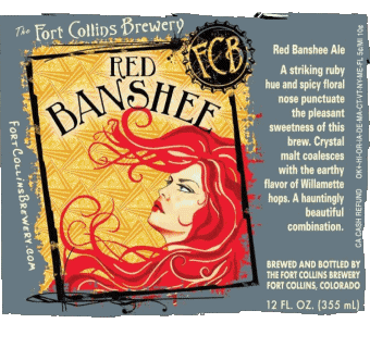 Red Banshee-Red Banshee FCB - Fort Collins Brewery USA Cervezas Bebidas 