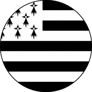 Tondo Bretagna Regioni Francia Bandiere 