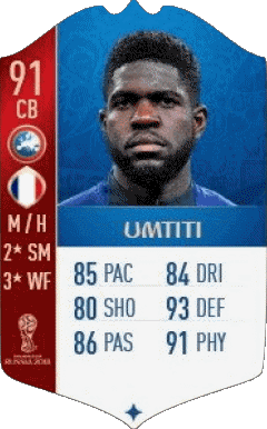 Samuel Umtiti Frankreich F I F A - Karten Spieler Videospiele Multimedia 