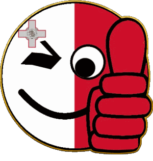 Smiley - OK Malta Europe Flags 