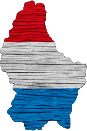 Carte Luxembourg Europe Drapeaux 