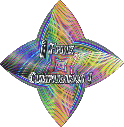 018 Transparenter Hintergrund Abstracto - Geométrico Feliz Cumpleaños Spanisch Nachrichten 