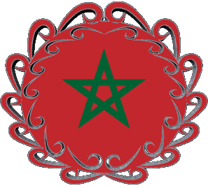 Form 01 Marokko Afrika Fahnen 