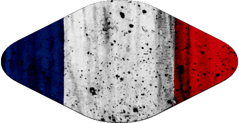 Oval National France Flags 