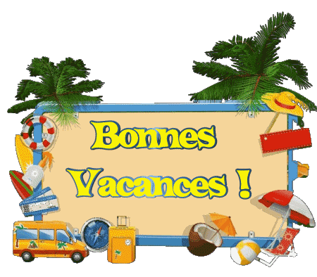 06 Fondo transparente Bonnes Vacances Francés Mensajes 