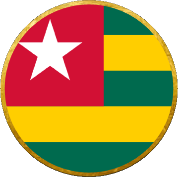 Rond Togo África Banderas 