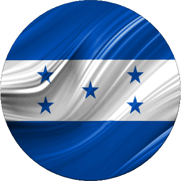 Runde Honduras Amerika Fahnen 