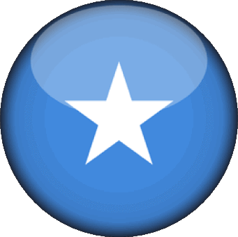 Rond Somalia Africa Flags 