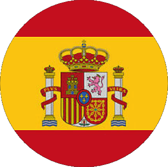 Tondo Spagna Europa Bandiere 