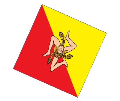 Sphere - Cube Sicile Italie Europe Drapeaux 