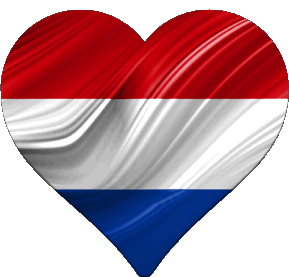 Herz Niederlande Europa Fahnen 