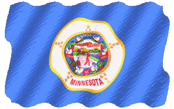 Ondulación Minnesota U.S.A - Estados América Banderas 