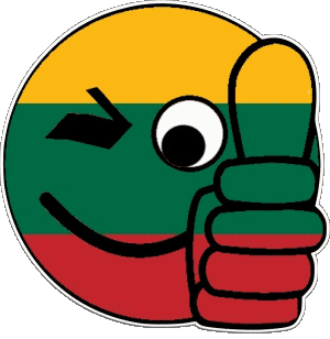 Smiley - OK Lithuania Europe Flags 