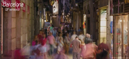Espagne - Barcelone Luoghi - TimeLapse Umorismo -  Fun 