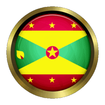 Rond - Anneaux Grenade iles Amériques Drapeaux 