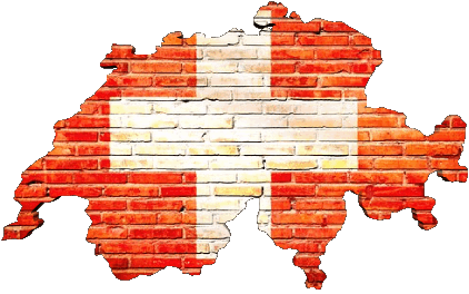 Mapa Suiza Europa Banderas 