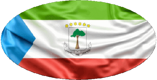 Oval 01 Equatorial Guinea Africa Flags 