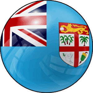 Rond Fidji Océanie Drapeaux 