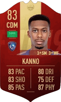 Mohamed Kanno Saudi-Arabien F I F A - Karten Spieler Videospiele Multimedia 