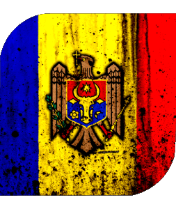 Carré Moldavie Europe Drapeaux 